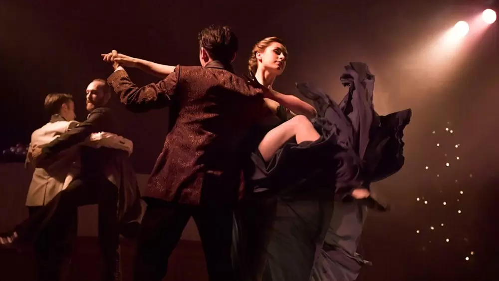 Punchdrunk’s Sleep No More, Shanghai – Emily Terndrup, Zhang Xuehao, Steven Apicello, Daniel Nicholson. Photograph by Jiang Fan